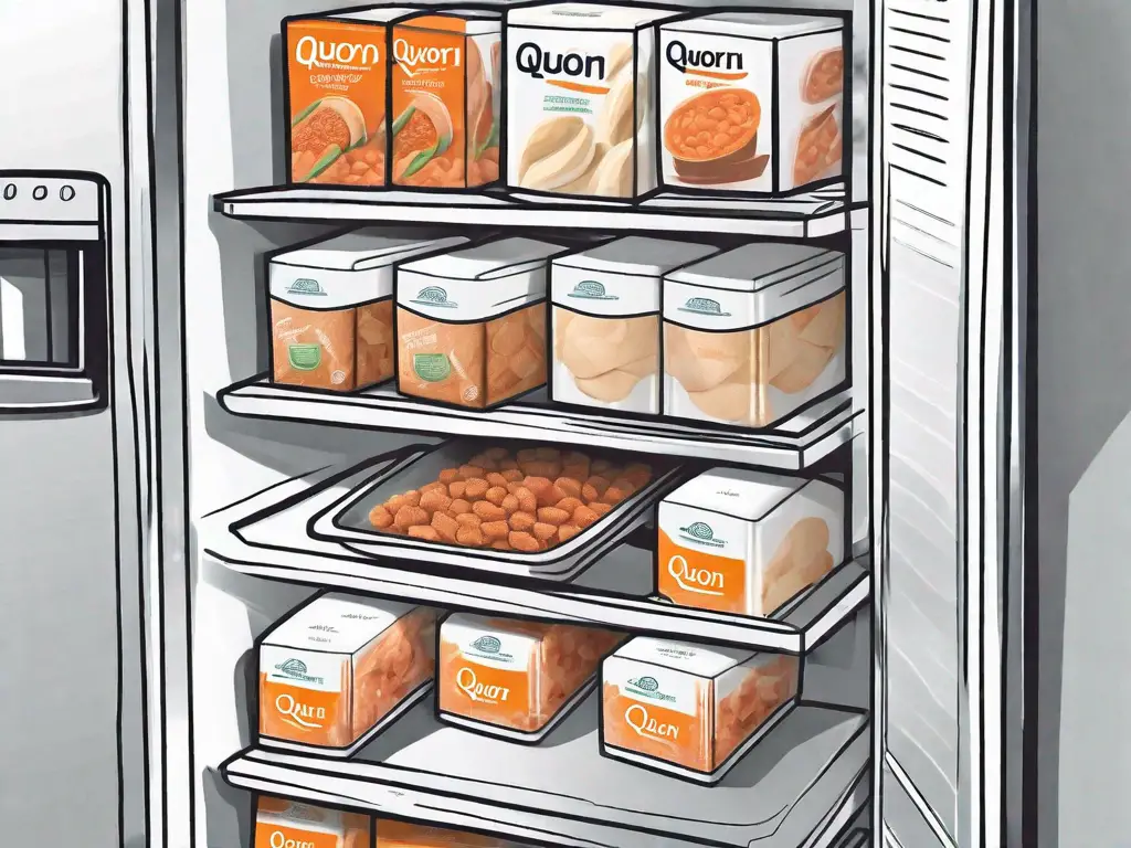 A freezer with the door open