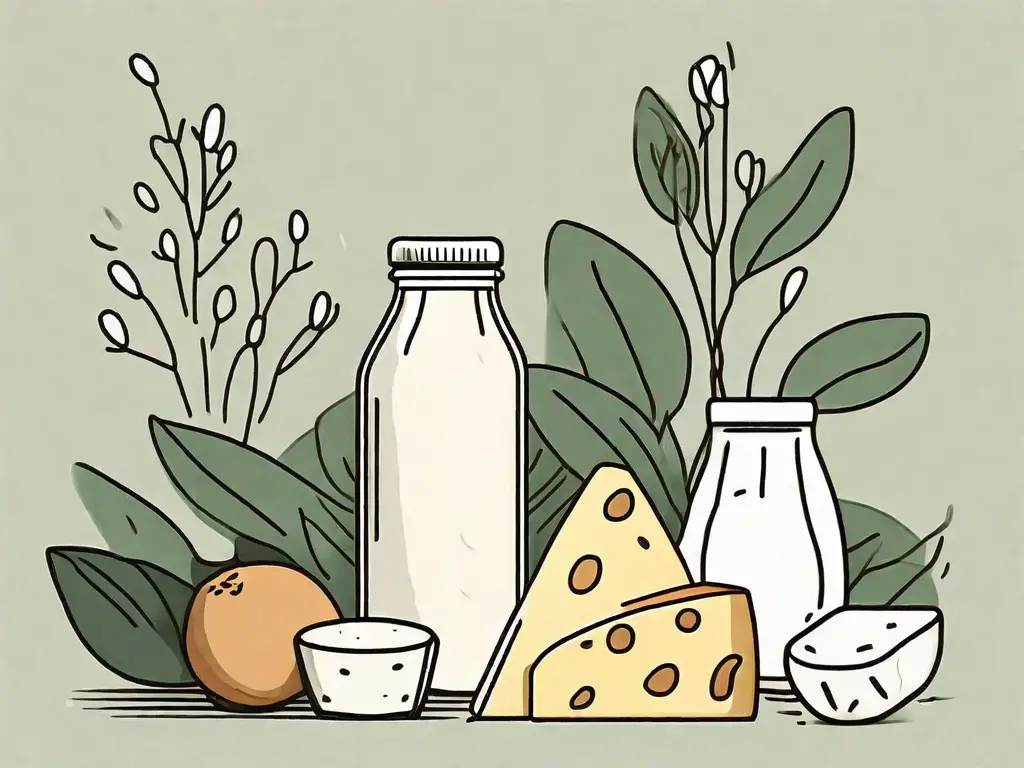 Various dairy products like milk