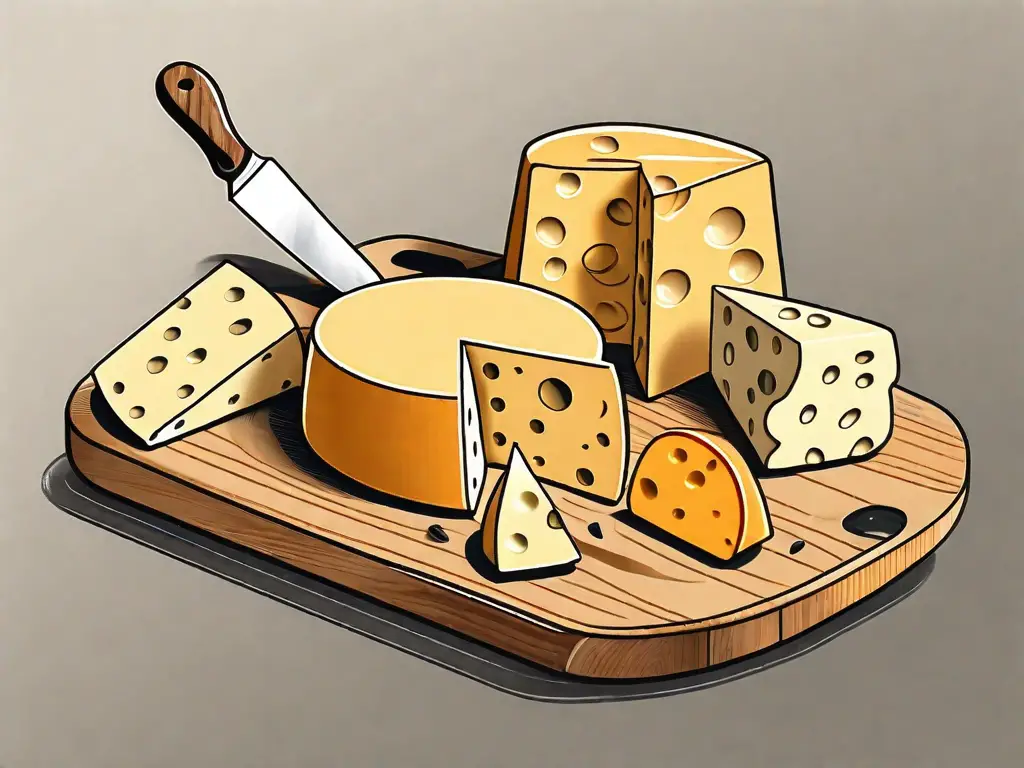 Several types of cheese like cheddar