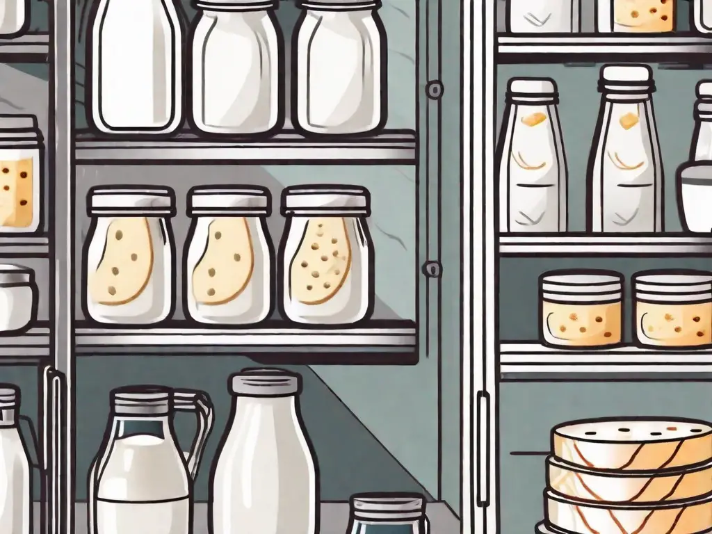 Various dairy products like milk