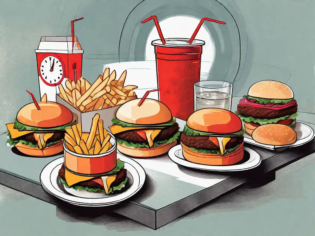 A variety of mouth-watering food items from hardees