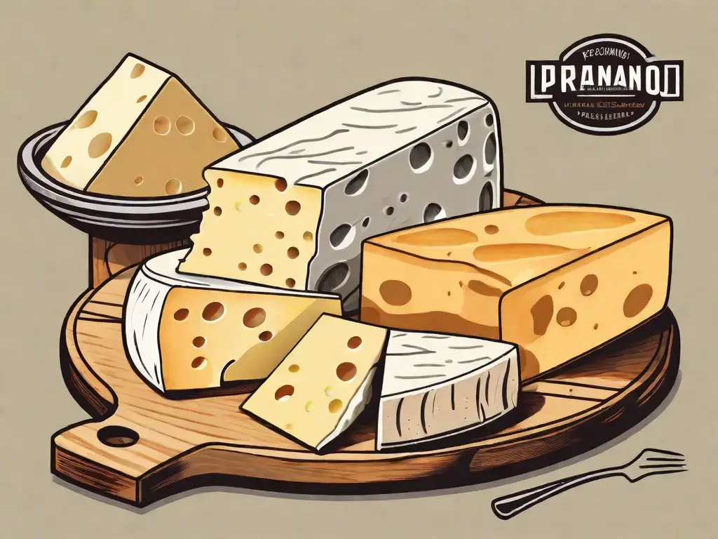 Several varieties of cheese