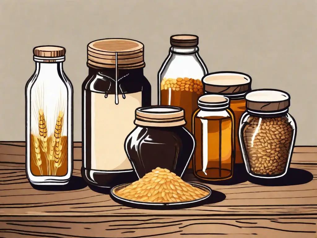 Various grains like barley and wheat