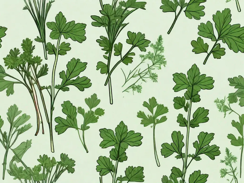 Several herbs like cilantro