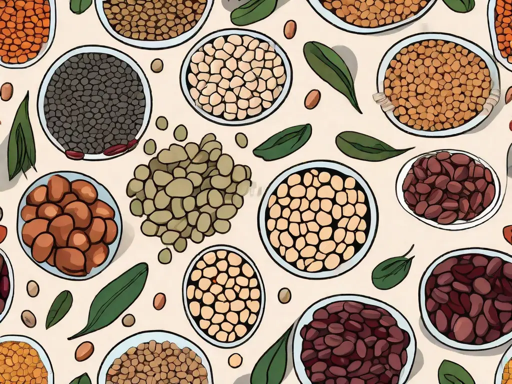 A variety of legumes