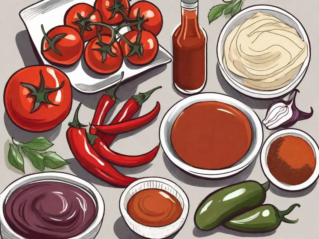 Various ingredients like tomatoes